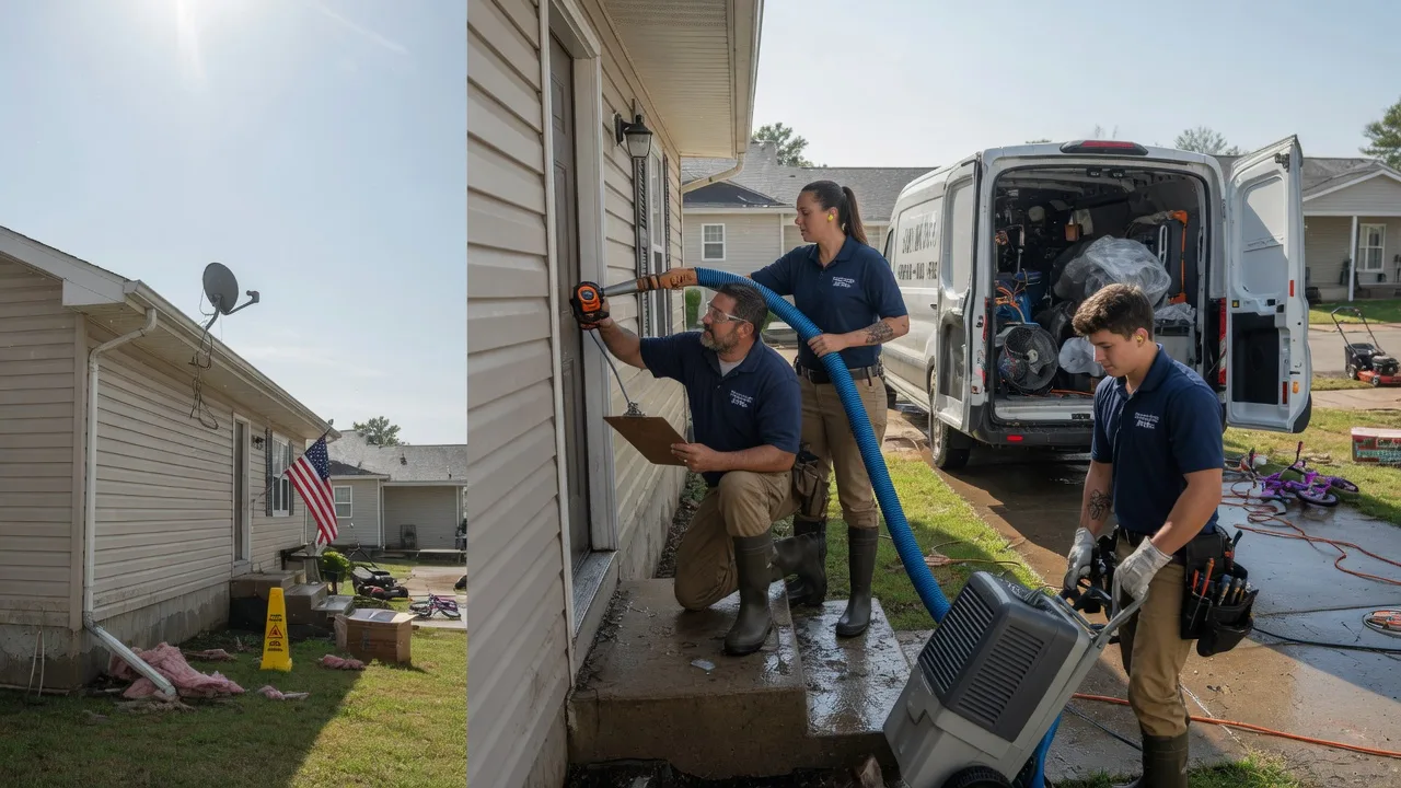 Ceiling Water Damage Restoration in Burlington, KS near me